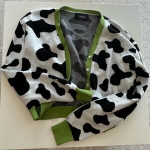 Cider cow print cardigan